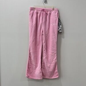 Lark & Grey Pink Fleece Maternity Lounge Pants